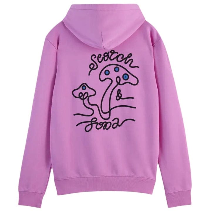 Scotch & Soda Mushroom Artwork Hoodie (Iris Pink) 179899