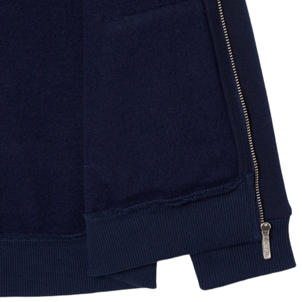 Kids Lacoste Kangaroo Pocket Zip-Up Hoodie (Navy Blue) SJ9723-51