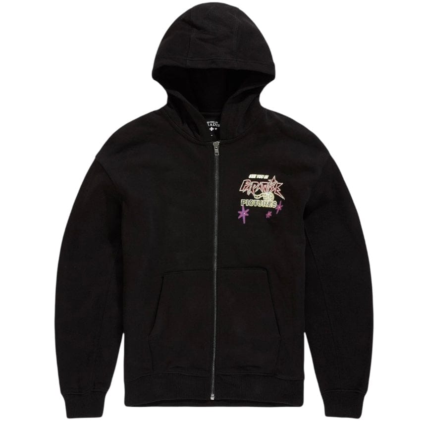 See You In Paradise Pictures Zip Up Hoodie (Black) 8262H