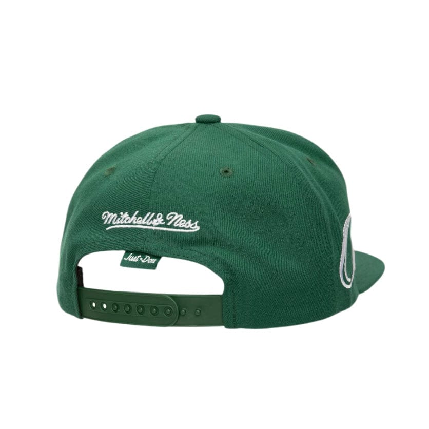 Mitchell & Ness MLB Oakland Athletics Just Don Lux Script Snapback (Green)