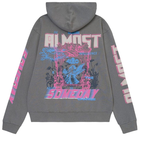 Almost Someday Lo-Fi Hoodie (Grey) C8-18