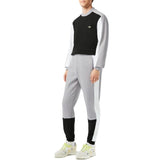 Lacoste Regular Fit Colorblock Joggers (Grey/Black/White) XH1300-51