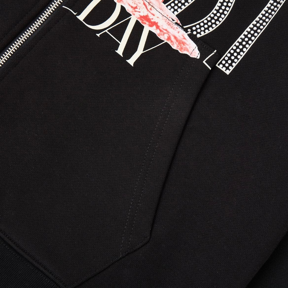 Almost Someday High Class Zip Up Hoodie (Sun Fade Black) AS-H25-015