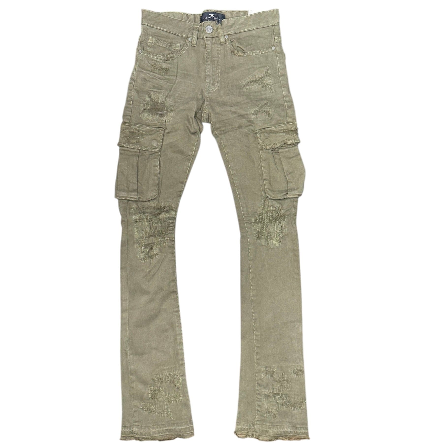 Jordan Craig Martin Stacked Cargo Pocket Pants (Army Green) JTF1263