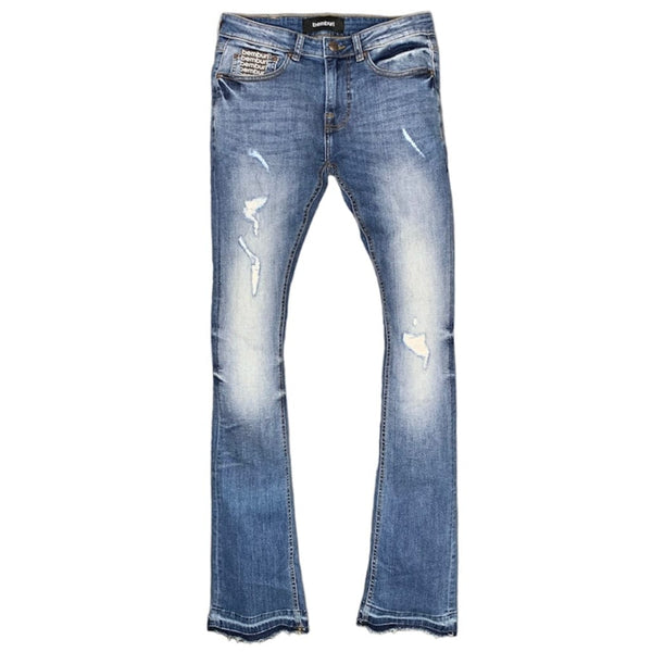 Bemburi Stacked Denim Jean (Medium Blue)