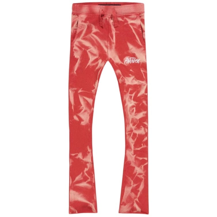 Boys Jordan Craig Surfside Stacked Sweatpants (Red) 9201LB