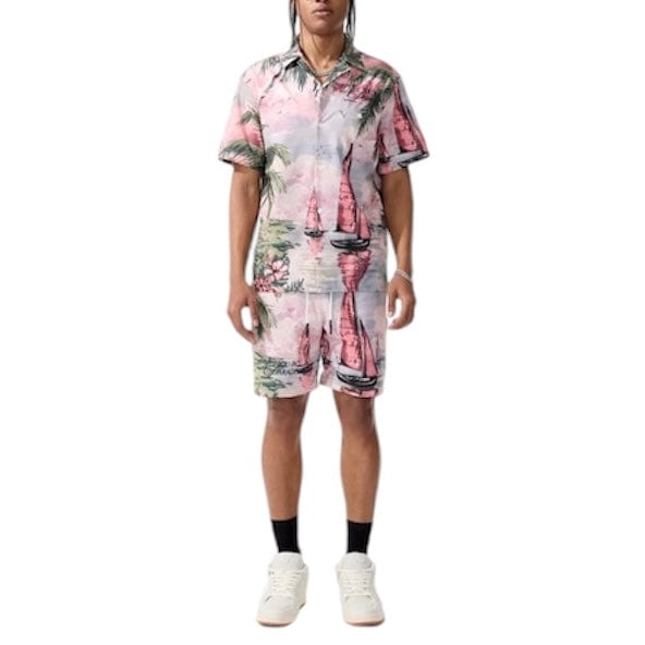 Jordan Craig Retro Wanderlust Party Short & Shirt Set (Palm Beach) 2060-2060S