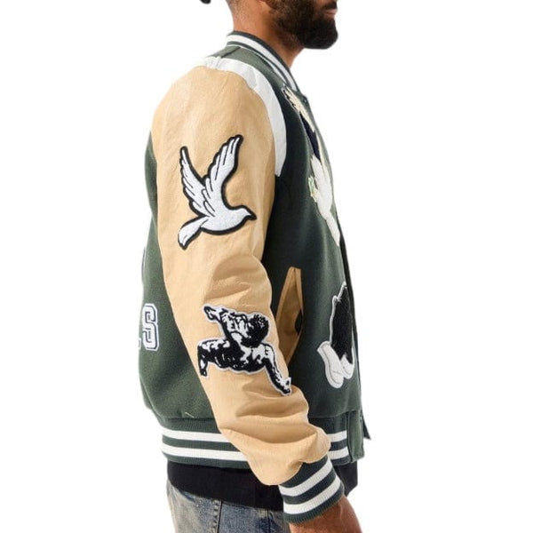 Jordan Craig Fallen Angels Varsity Jacket (Pine) 91647