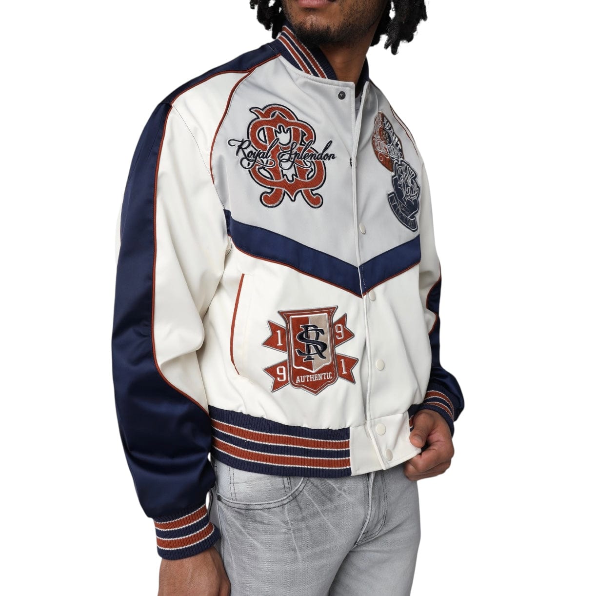 Smoke Rise Ivy Bomber Jacket (Peacoat) OJ25580