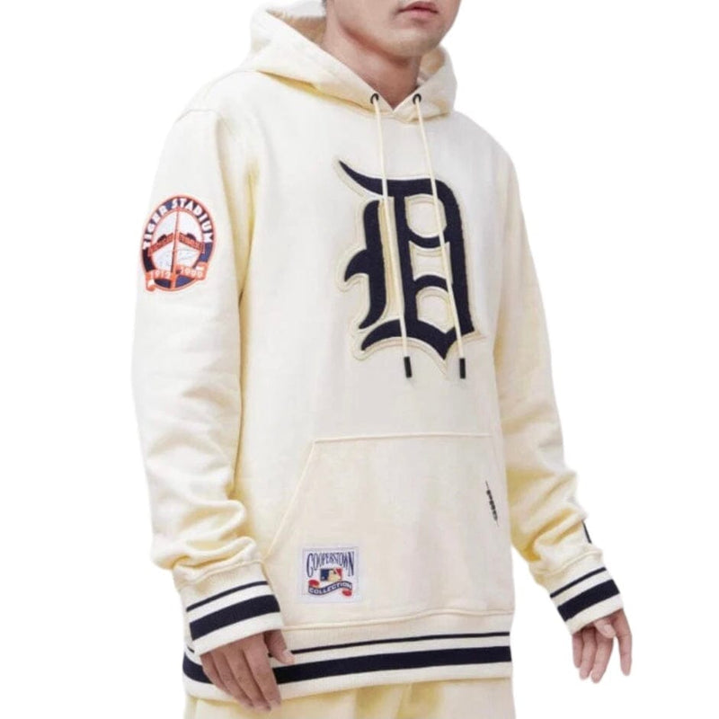 Detroit Tigers Retro Classic Flc Po Hoodie (EGGSHELL/MIDNIGHT NAVY