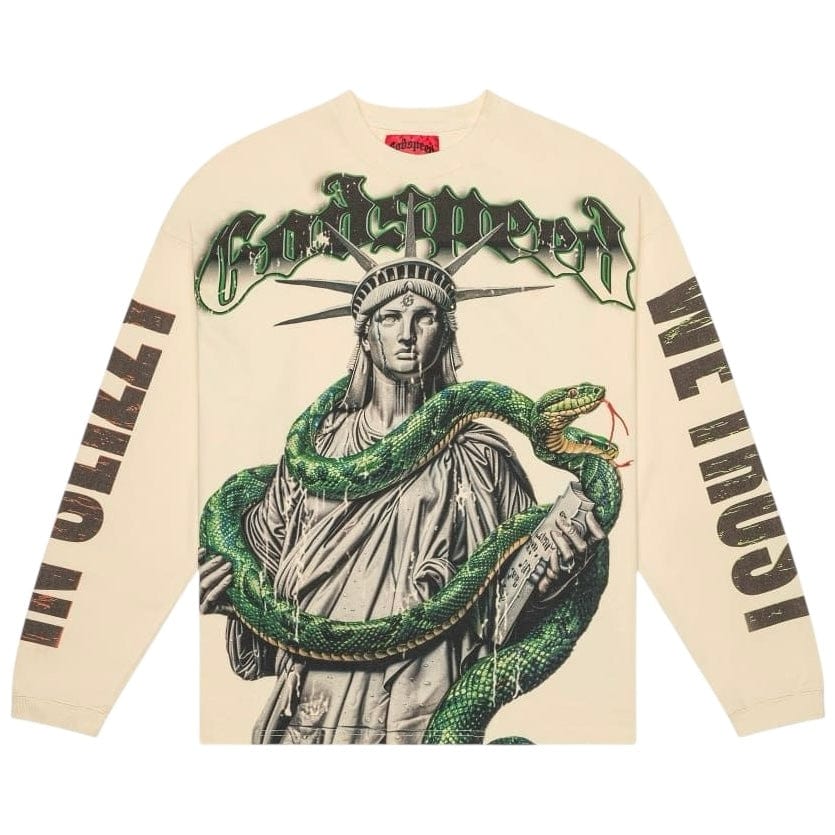 Godspeed Top 5 Slizzy LS T Shirt (Bone)