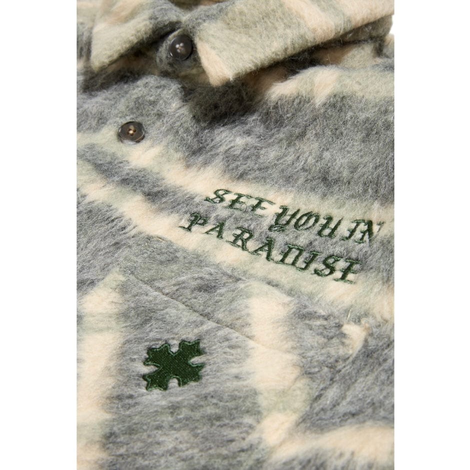 See You In Paradise Embroidered Shacket (Olive) 2570
