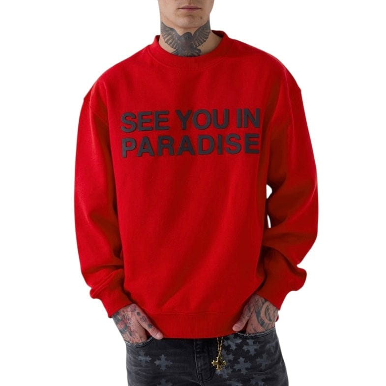 See You In Paradise Crewneck Sweatshirt (Red)