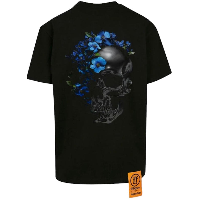 Forgotten Faces Flowered Skull Tee (Black)