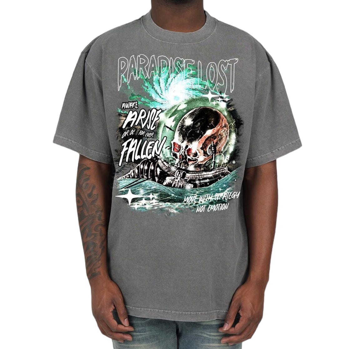 Lost In Paradise Black Hole Tee (Cement) PL00603