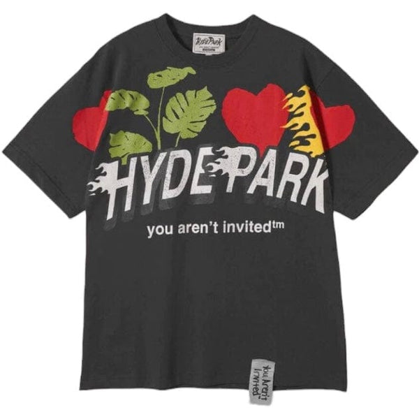 Hyde Park Heart Palm Tee (Off Black)