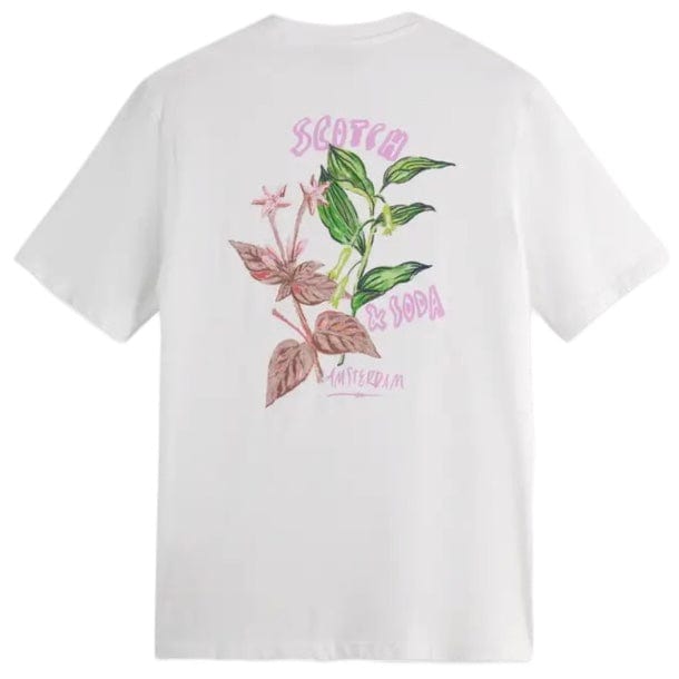 Scotch & Soda Floral Artwork Tee (White) 179945