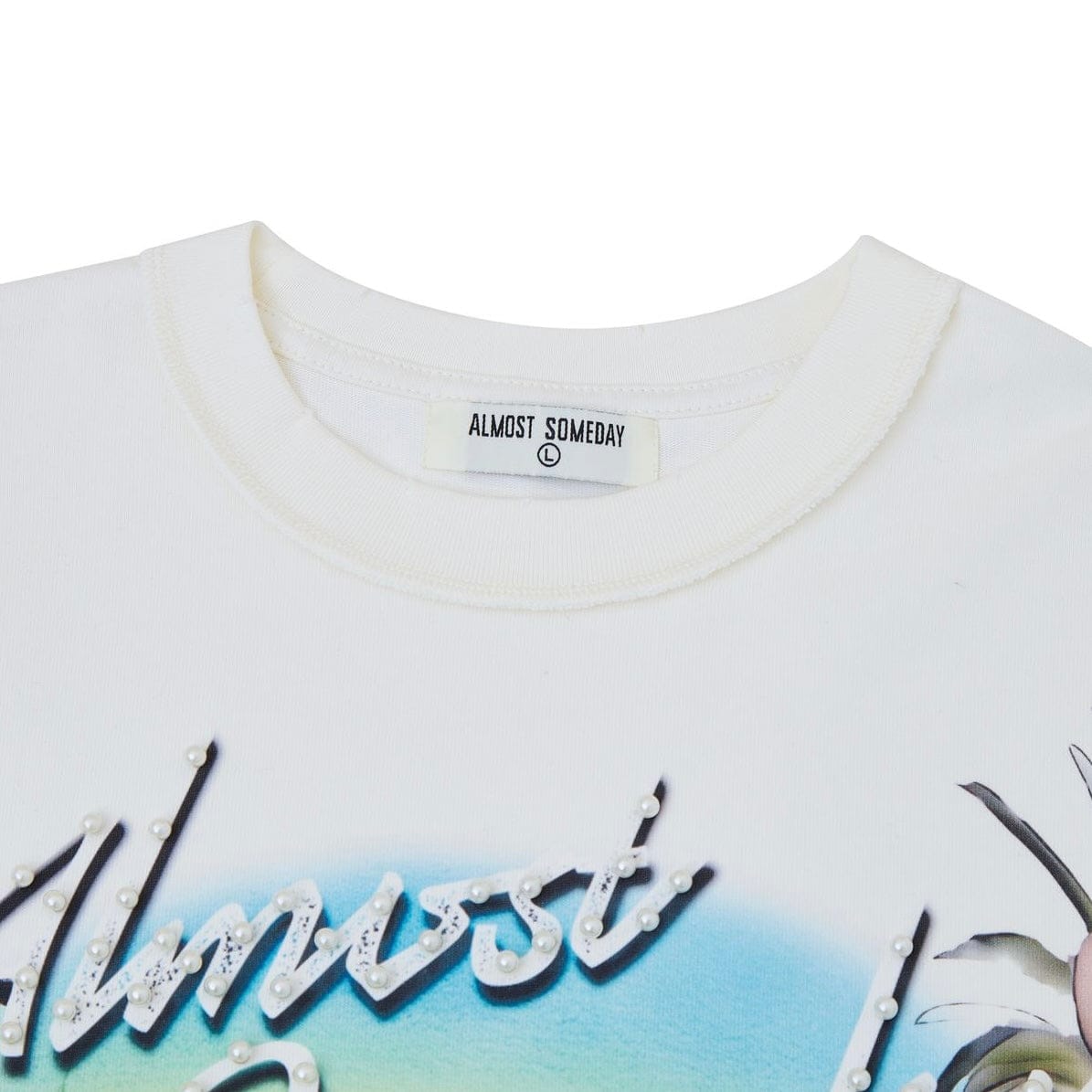 Almost Someday Hollywood Tee (Cream) AS-S26-061
