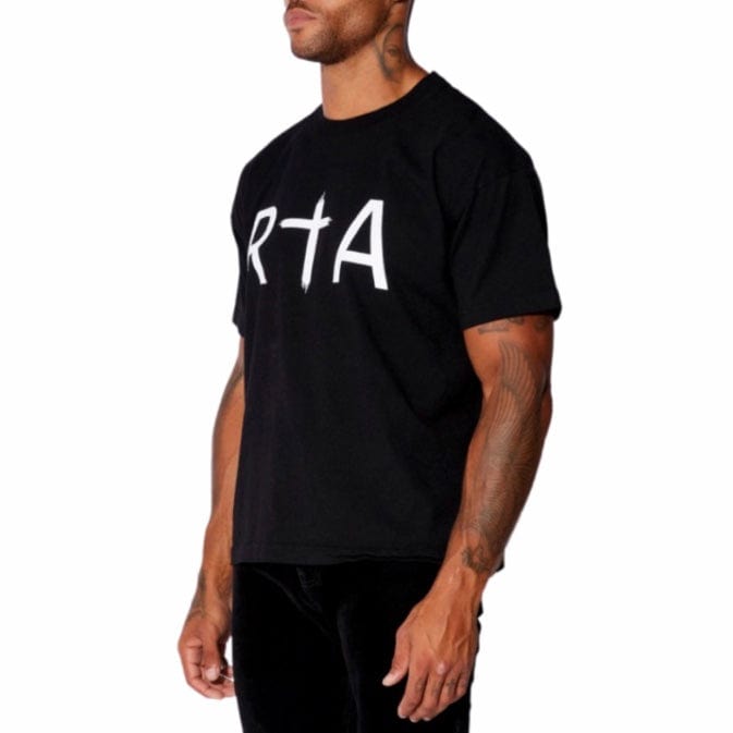 RTA Short Sleeve Liam Front Logo Tee (Black) ME00K83