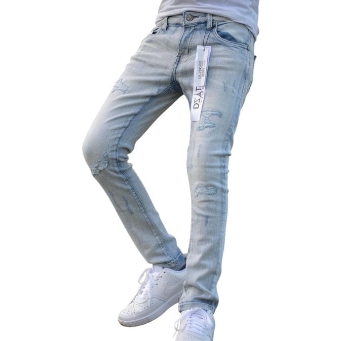Kids Premium Disaster Ultra Stretch Denim (Ice Rips) DZTR-K-026