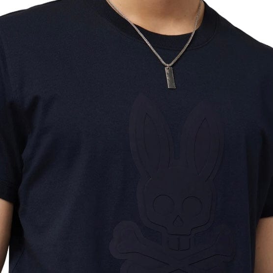 Psycho Bunny Damon Graphic Tee (Navy) B6U900Y1PC