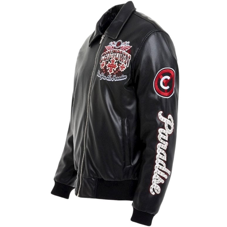 See You In Paradise Windy City Varsity Jacket (Black) 91747