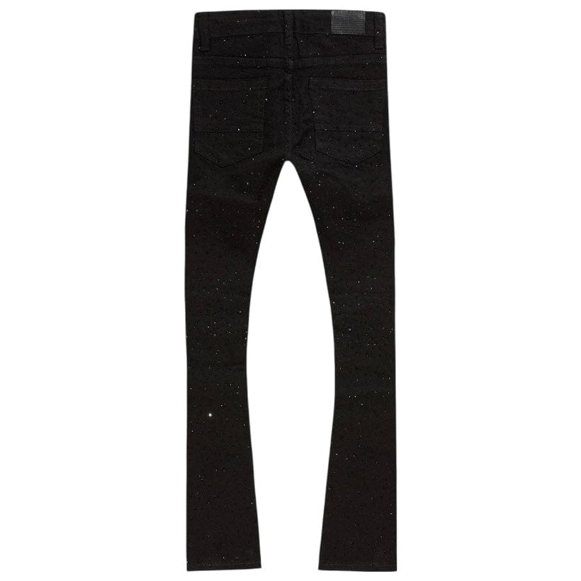 Boys Jordan Craig Local Dealer Stacked Denim (Jet Black) JTF2339AB