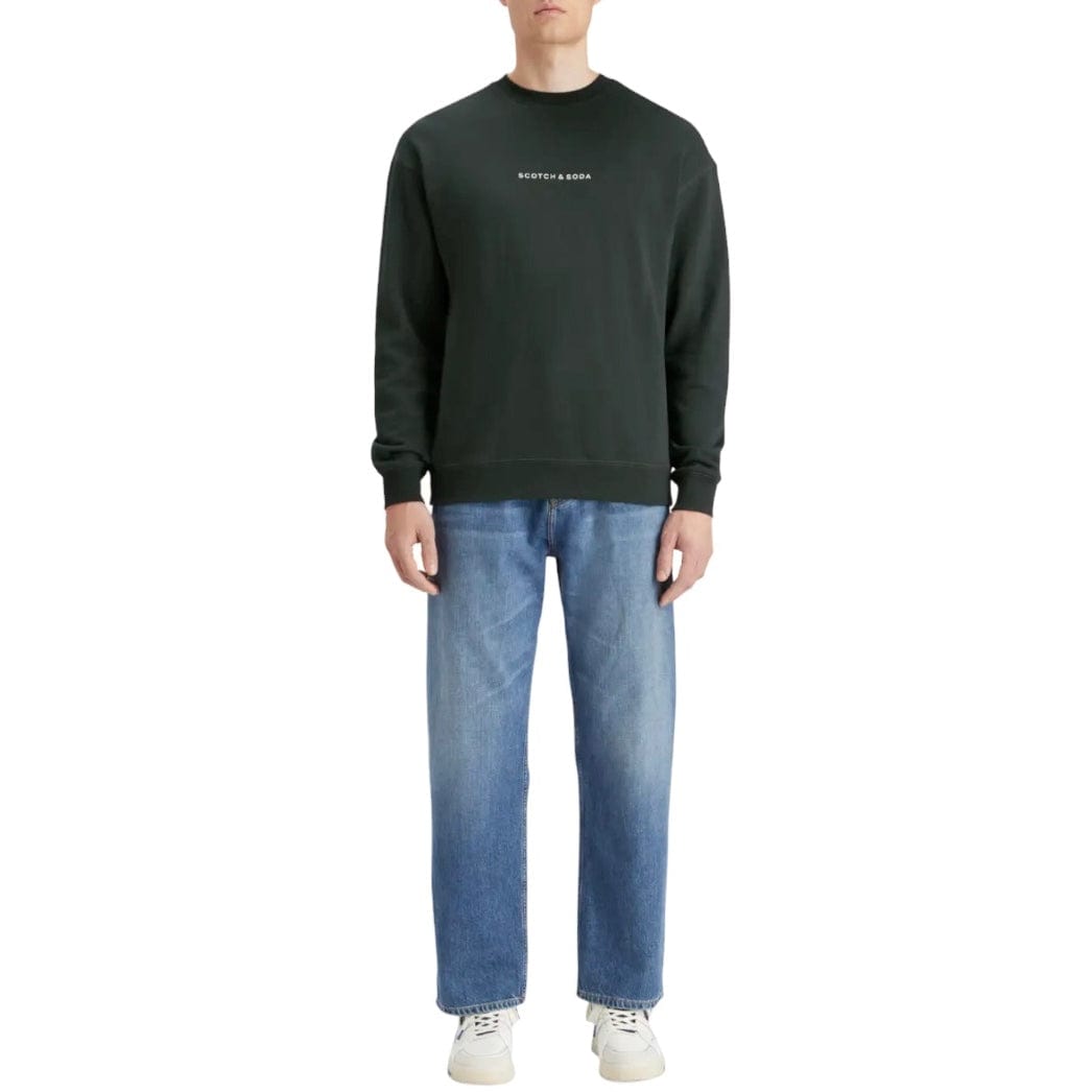 Scotch & Soda Essentials Logo Sweatshirt (Grachten Green) 179195