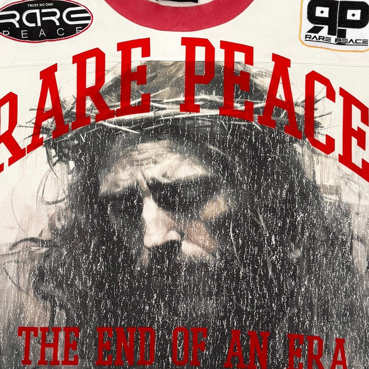 Rare Peace End Of An Era Crop Tee (Ecru) RT5064