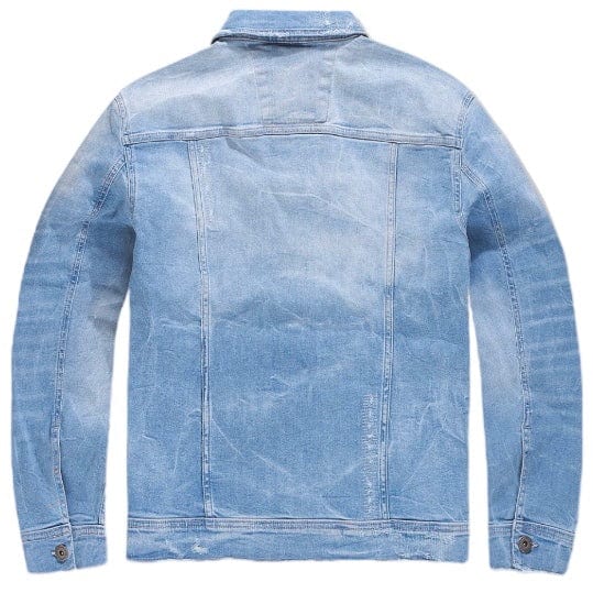 Jordan Craig Amsterdam Denim Trucker Azure Jacket (Sky Blue) JJ358R