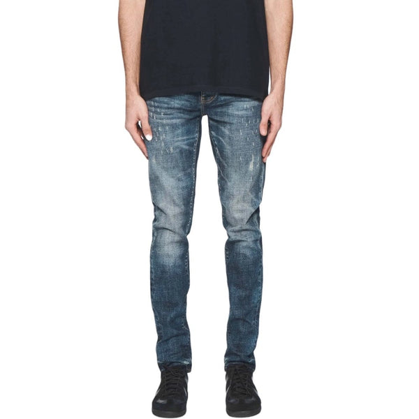 Purple Brand Skinny Perforated Denim (Dark Indigo) P001-SPFD424