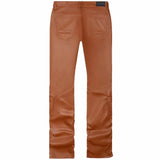 Smoke Rise Vegan Leather Stacked Utility Pants (Cognac) WP23685
