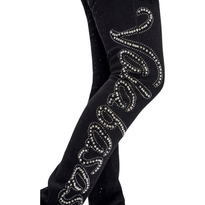 Valabasas Lattice Stacked Denim (Jet Black) VLBS-VJ3-1030