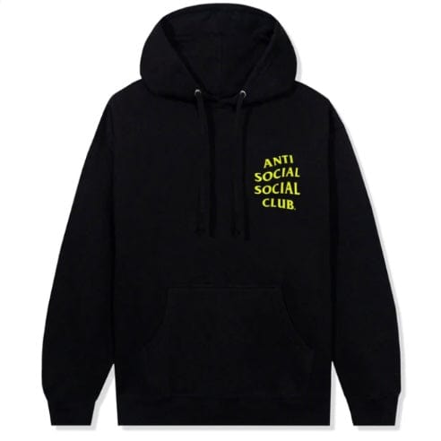 Anti Social Social Club Yellow Banded Hoodie (Black)