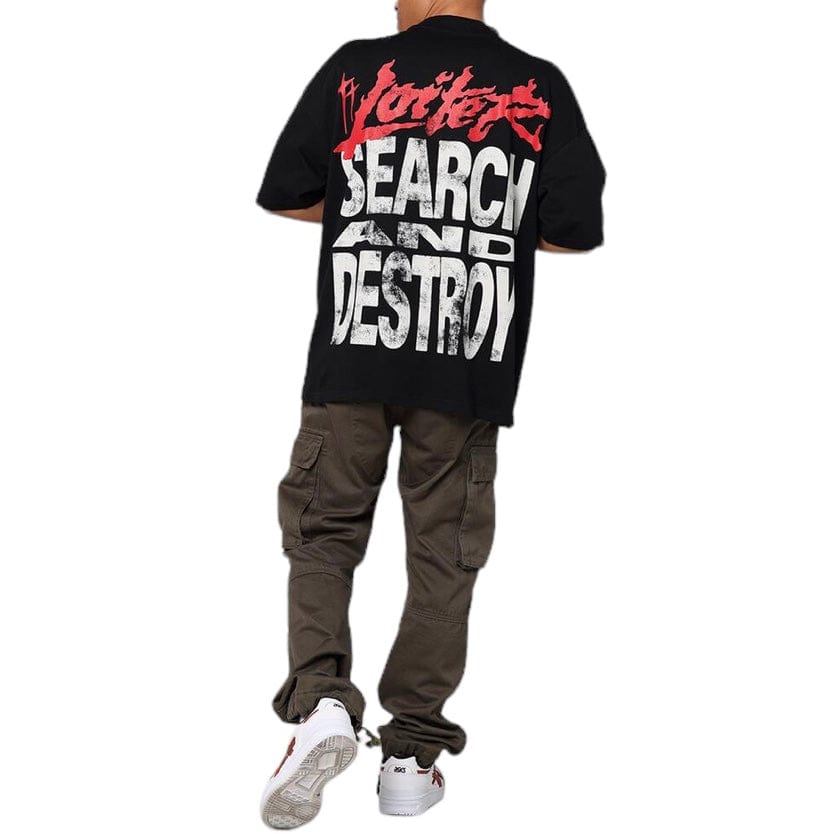 Loiter Search & Destroy Oversized Tee (Black)