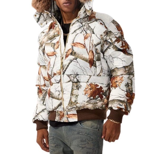 Jordan Craig Cross Bay Bomber Jacket (Snow Camo) 91630C