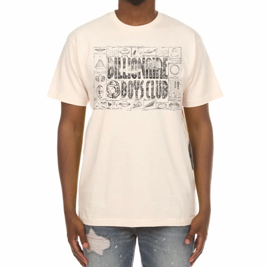 Billionaire Boys Club BB Schematics SS Tee (Gardenia) 841-4203