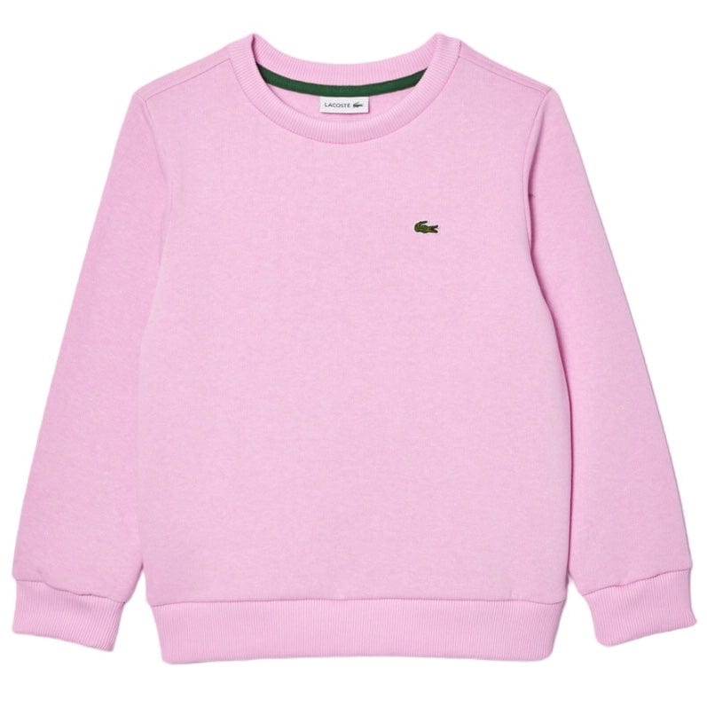 Kids Lacoste Organic Cotton Flannel Sweatshirt (Pink) SJ5284-51