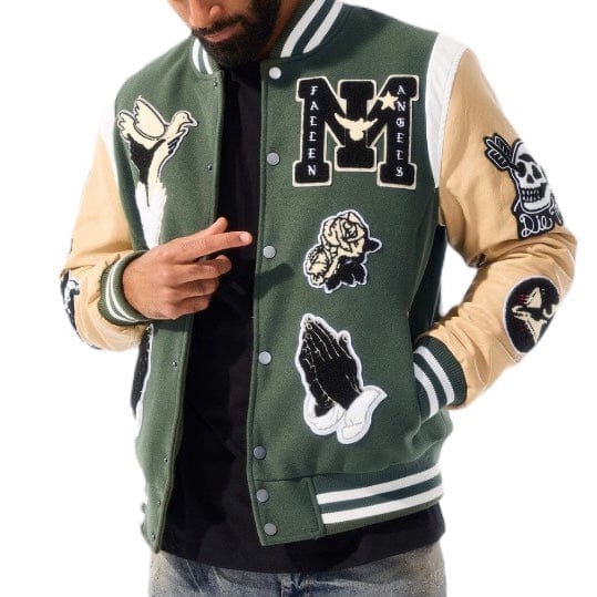 Jordan Craig Fallen Angels Varsity Jacket (Pine) 91647