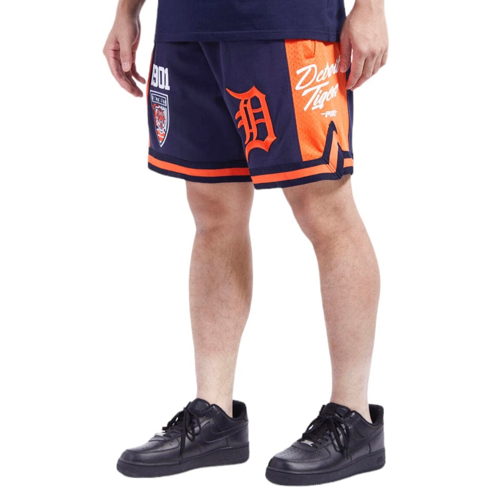 Pro Standard Detroit Fast Lane Dk 2.0 Shorts (Gray/Midnight Navy)