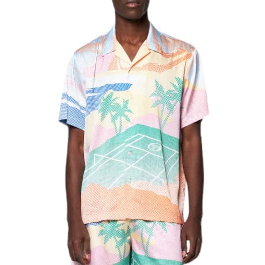 Sergio Tacchini Riviera Camp Shirt (Deep Mint Multi)