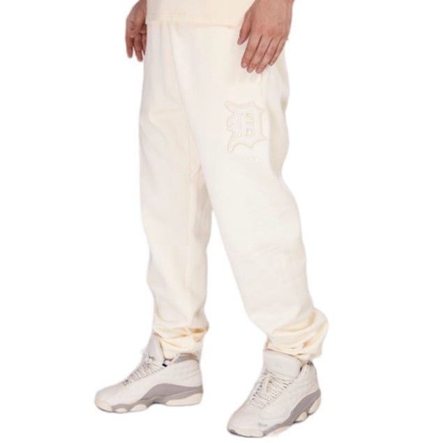 Pro Standard Detroit Tigers Neutral Relaxed Fleece Sweatpants (Eggshell)