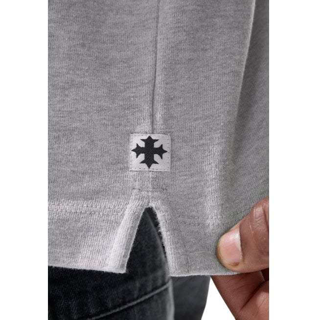 Jordan Craig Heavyweight Cropped Boxy T Shirt (Heather Grey) 9205A