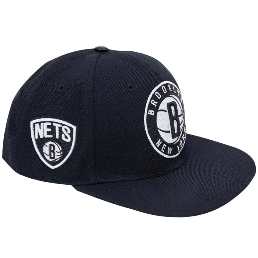 Pro Standard Nba Brooklyn Nets Team Logo Snapback (Black/Pink)