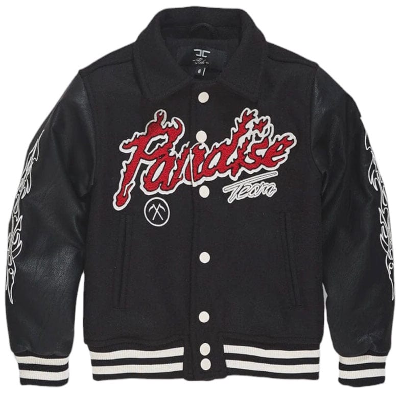 Boys Jordan Craig Paradise Tour Varsity Jacket (Black) 91632B