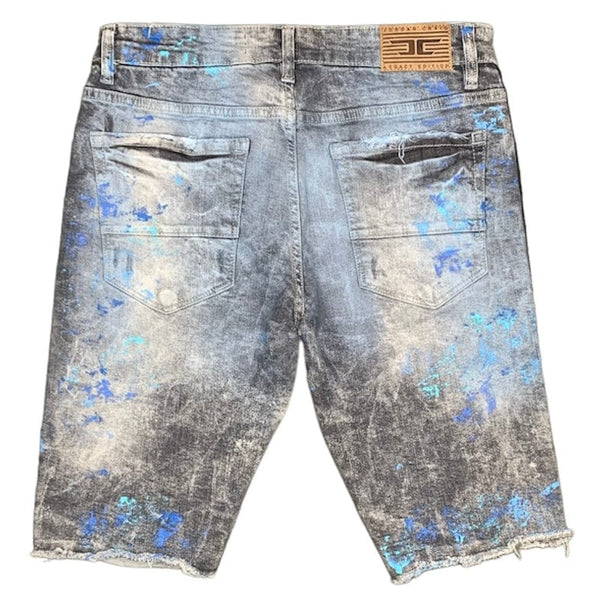 Jordan Craig Vegas Striped Denim Shorts (Blue Wave) J3167S
