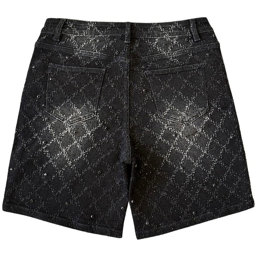 Almost Someday Gemstone Denim Jorts (Black Wash) QS2-002