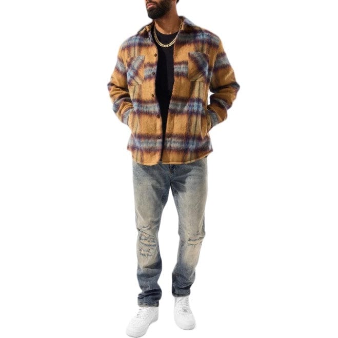 Jordan Craig See You In Paradise Flannel Shacket (Wheat) 2561