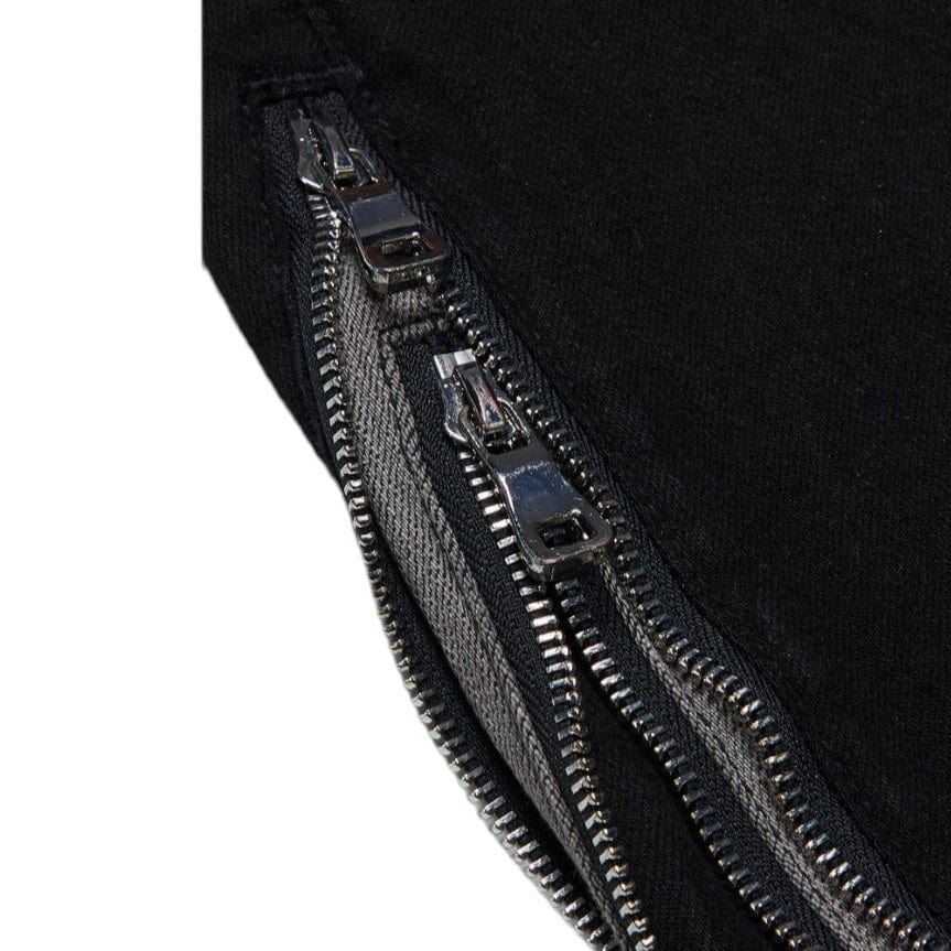 Valabasas Adapt Stacked Flare Jean (Black V Grey) VLBS5445