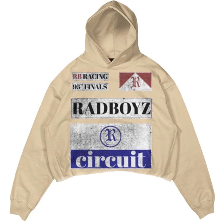 Rad Boyz Circuit Crop Hoodie (Cream) RB-KT-105